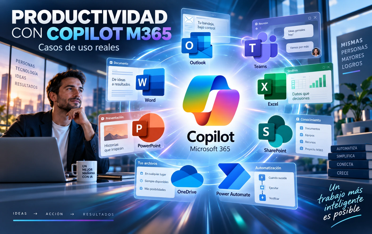 Prouductividad con Copilot Microsoft